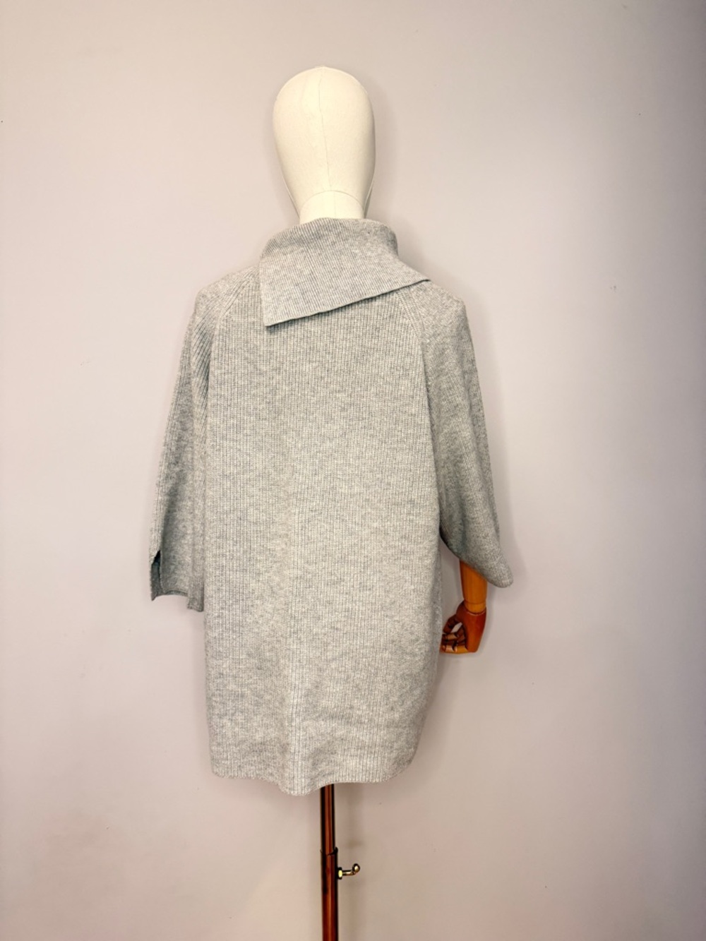 COS Oversized Funnel-Neck Ribbed Sweater